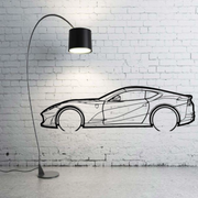 Metal Car Wall art Decor Ferrari 812 Superfast 2017+ (type SIDE) Ferrari Wall Art Decoin Fabric 500 mm (19.6