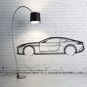 Metal Car Wall art Decor Aston Martin DB11 2016+ (type SIDE) Aston Martin Wall Art Decoin Fabric 500 mm (19.6