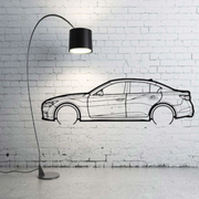 Metal Car Wall art Decor Infiniti Q50 2013+ (type SIDE) Infiniti Wall Art Decoin Fabric 500 mm (19.6