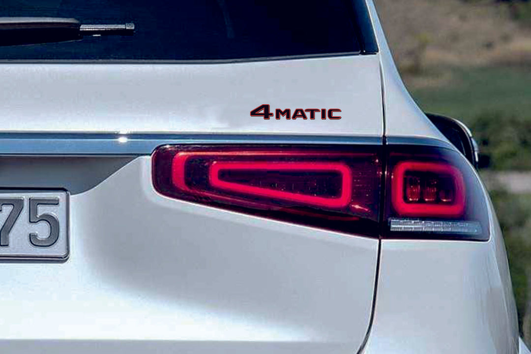 Mercedes tailgate trunk rear 3D emblem with Brabus 4matic logo (type MIXT) Var. 1