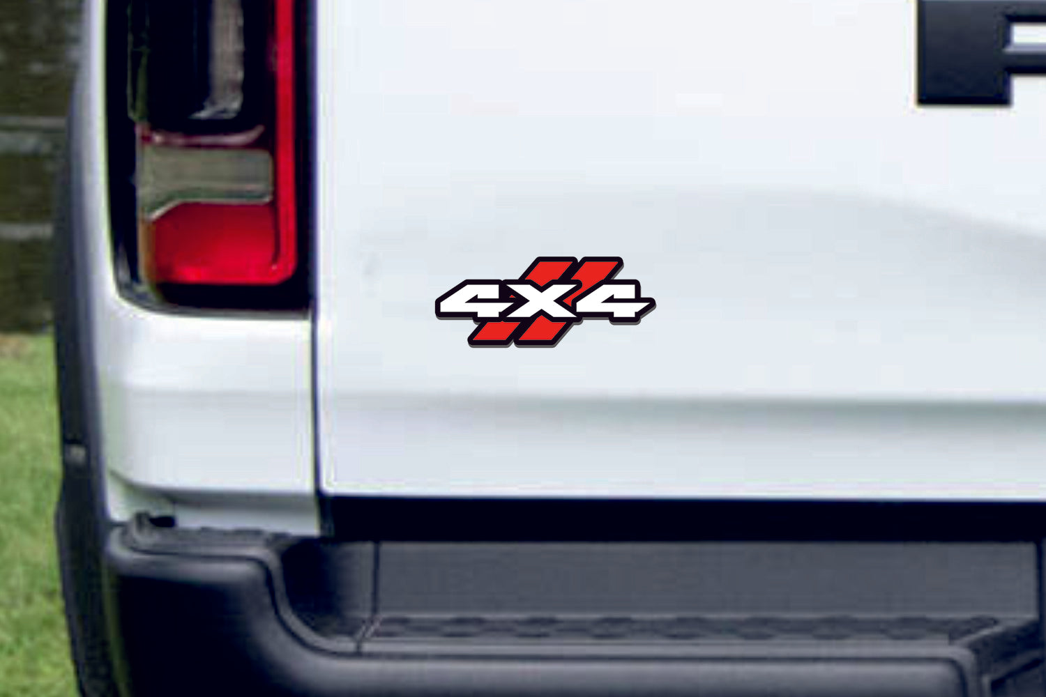 Dodge tailgate trunk rear emblem with 4x4 Dodge logo