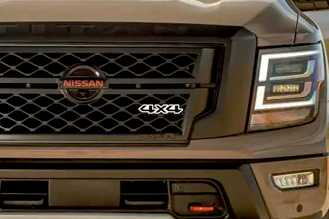 Nissan Radiator grille emblem with 4x4 logo