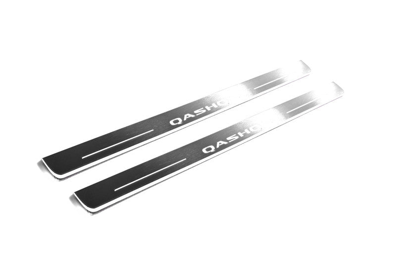 Nissan Qashqai III 2021+ LED Door Sills With Logo Qashqai Nissan Led Door Sills opdesign