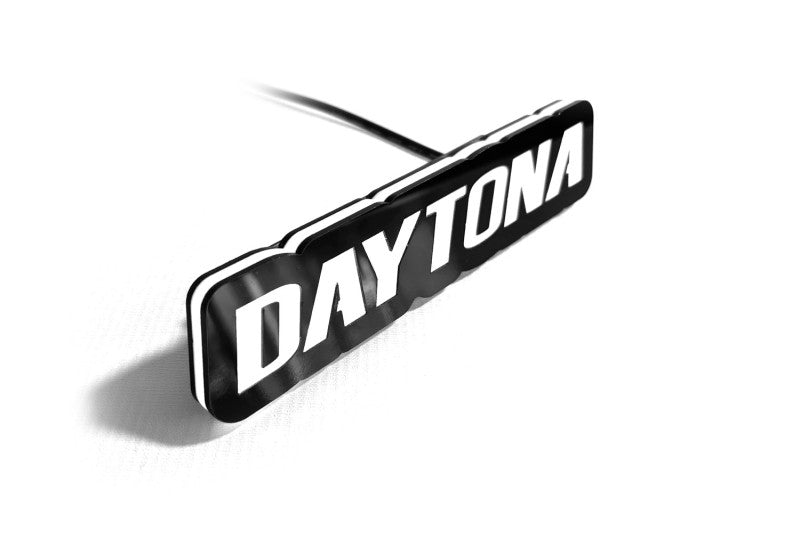 Dodge Illuminated LED Radiator Grille Emblems and Badges with Daytona logo Dodge Led emblems decoinfabric