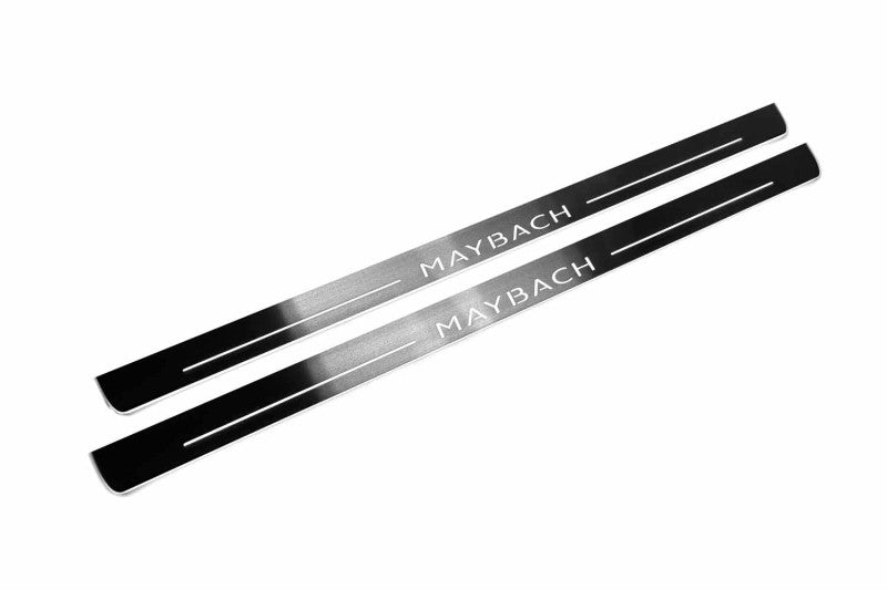 Mercedes S-Class C217 2014-2020 Door Sill Led Plate With Maybach Logo