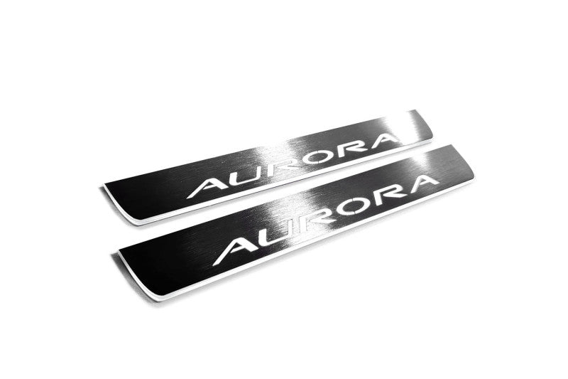 Oldsmobile Aurora I 1995-1999 LED Door Sills With Aurora Logo