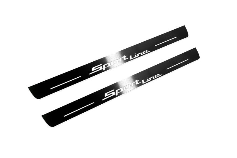 BMW X5 E70 2006-2013 Door Sill Led Plate With Sport Line Logo