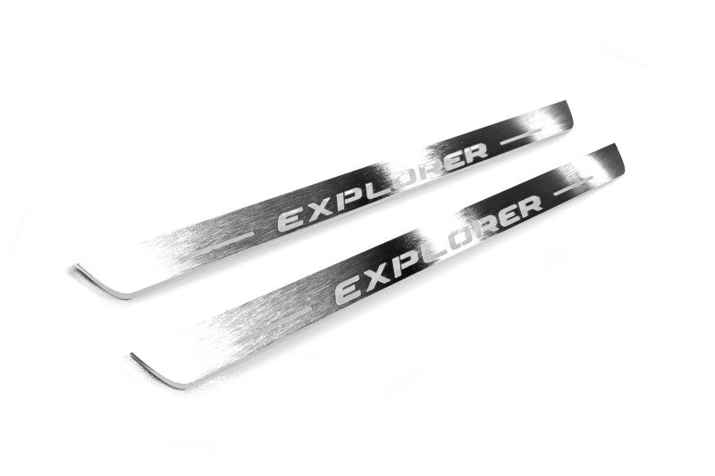 Ford Explorer V 2011-2019 Car Door Sill With Logo Explorer Ford Led Door Sills opdesign