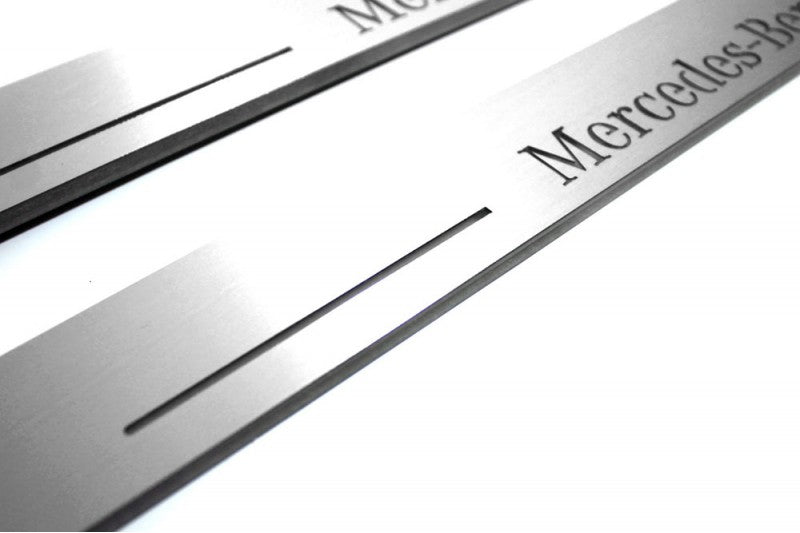 Mercedes GLE I W166 2015-2019 LED Car Door Sill With Logo Mercedes-Benz
