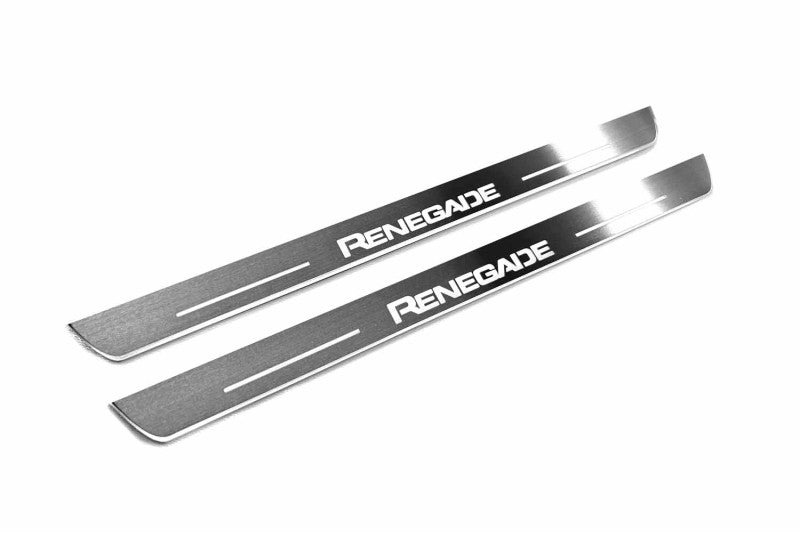 Jeep Renegade 2014+ LED Door Sills With Logo Renegade