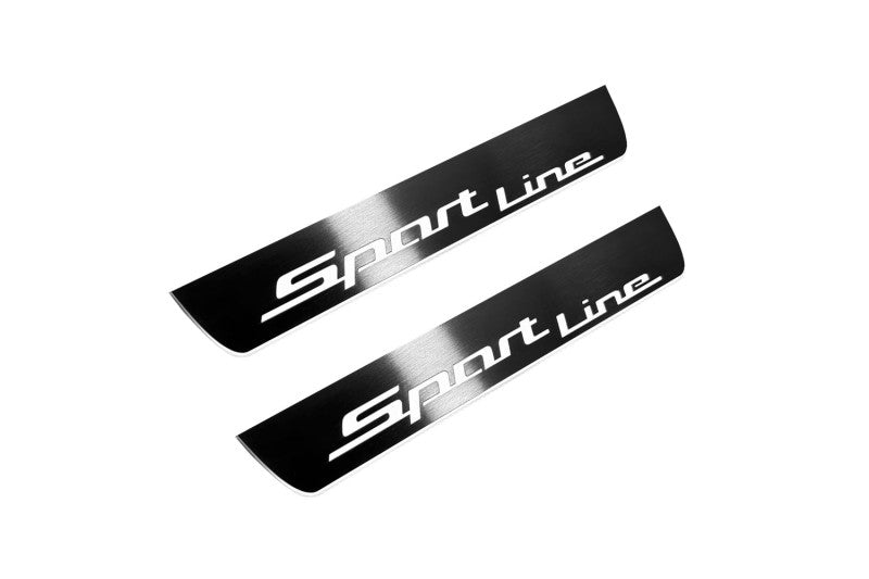 BMW X6 F16 2015-2019 Door Sill Protectors With Sport Line Logo