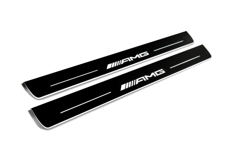 Mercedes S-Class W223 2020+ Auto Door Sill Plates With Logo AMG