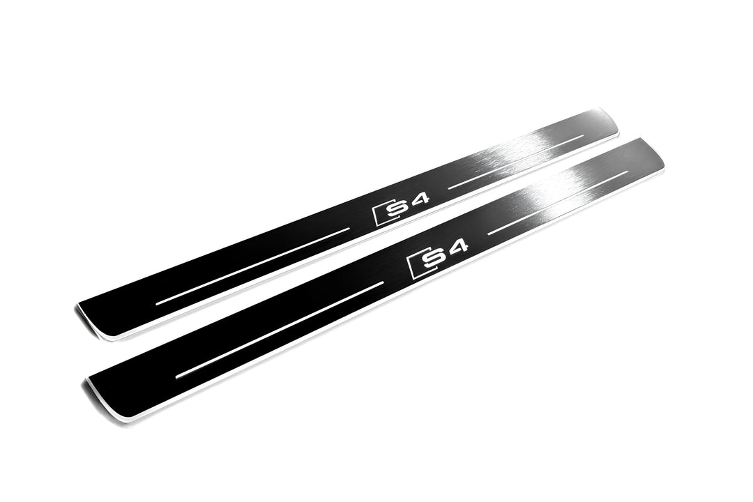 Audi A4 B8 2007-2016 Door Sill Protectors With Logo S4 Audi Led Door Sills opdesign