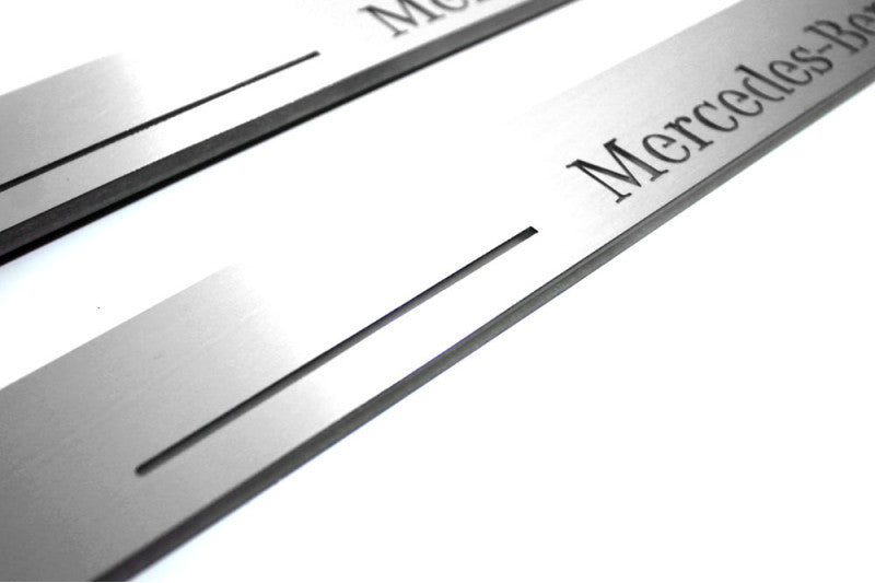 Mercedes CLS-Class II (C218) 2010-2018 Auto Door Sill Plates With Logo Mercedes-Benz