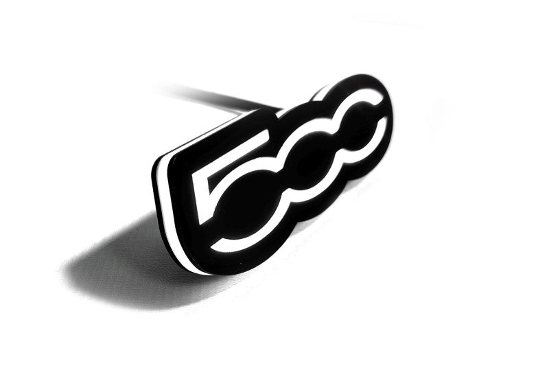 Fiat Illuminated LED Radiator Grille Emblems and Badges with 500 logo Fiat Led Emblems decoinfabric