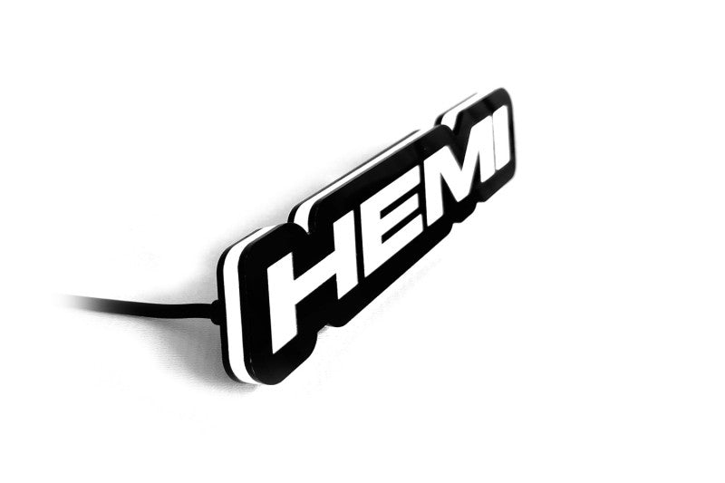 Chrysler Illuminated LED Radiator Grille Emblems and Badges with Hemi (type 1) logo Chrysler Led Emblems decoinfabric