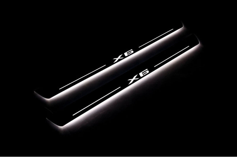 BMW X6 G06 2019+ Car Sill With X6 Logo BMW Led Door Sills opdesign
