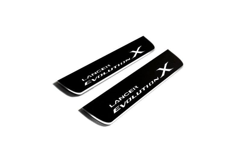Mitsubishi Lancer Evolution X 2007-2016 Car Sill With Logo Lancer Evolution X Mitsubishi Led Door Sills opdesign