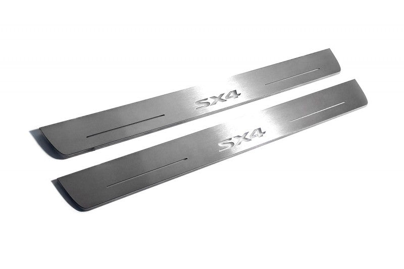 Suzuki SX4 II 2013-2021 LED Car Door Sill With Logo SX4
