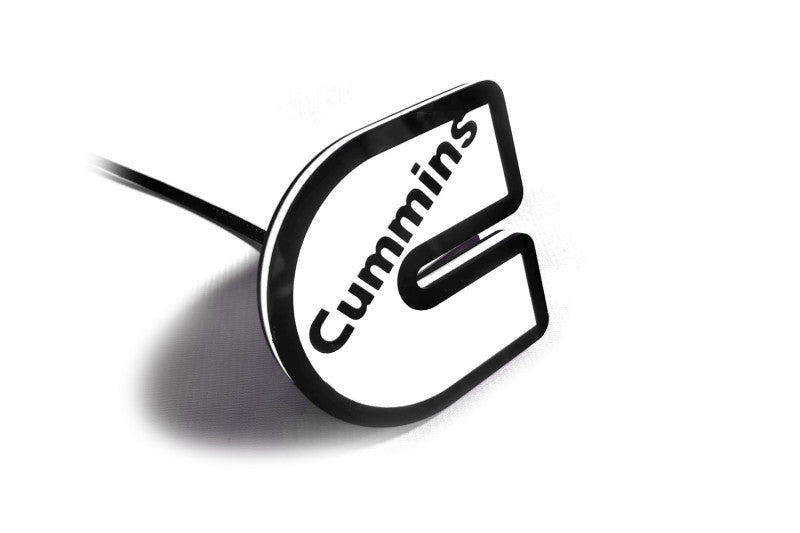 Dodge Illuminated LED Radiator Grille Emblems and Badges with Cummins (type 2) logo Dodge Led emblems decoinfabric