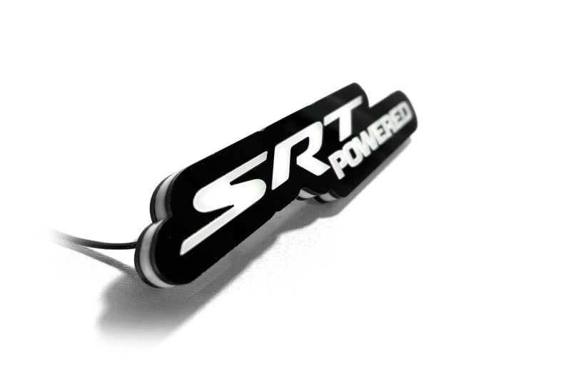 Chrysler Illuminated LED Radiator Grille Emblems and Badges with SRT powered logo Chrysler Led Emblems decoinfabric