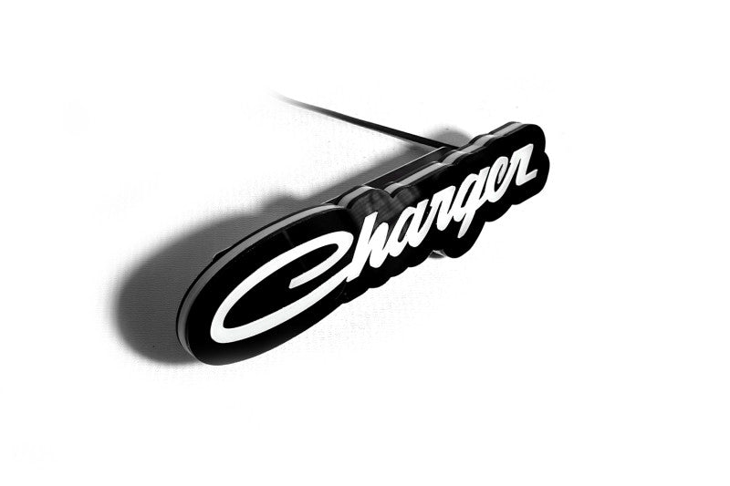 Dodge Illuminated LED Radiator Grille Emblems and Badges with Charger (type 1) logo Dodge Led emblems decoinfabric
