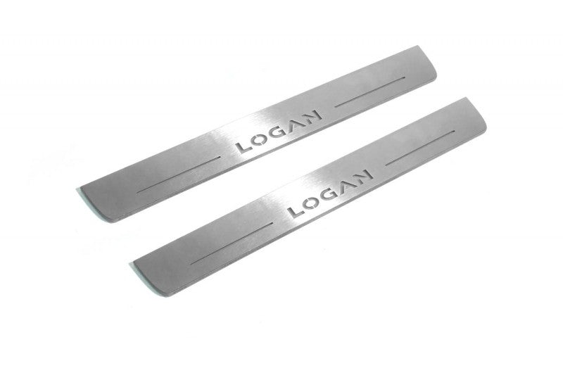 Dacia Logan II 2013-2020 Car Door Sill With Logo Logan Dacia Led Door Sills opdesign