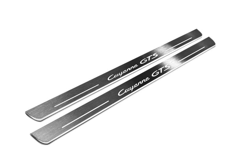 Porsche Cayenne Coupe illuminated door sills with logo Cayenne GTS