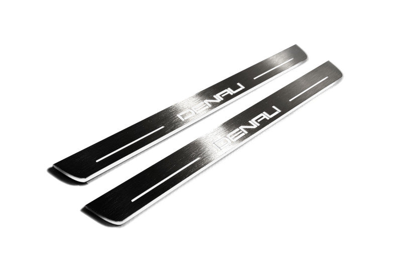 GMC Terrain II 2018+ LED Door Sill With Logo DENALI GMC Led Door Sills opdesign