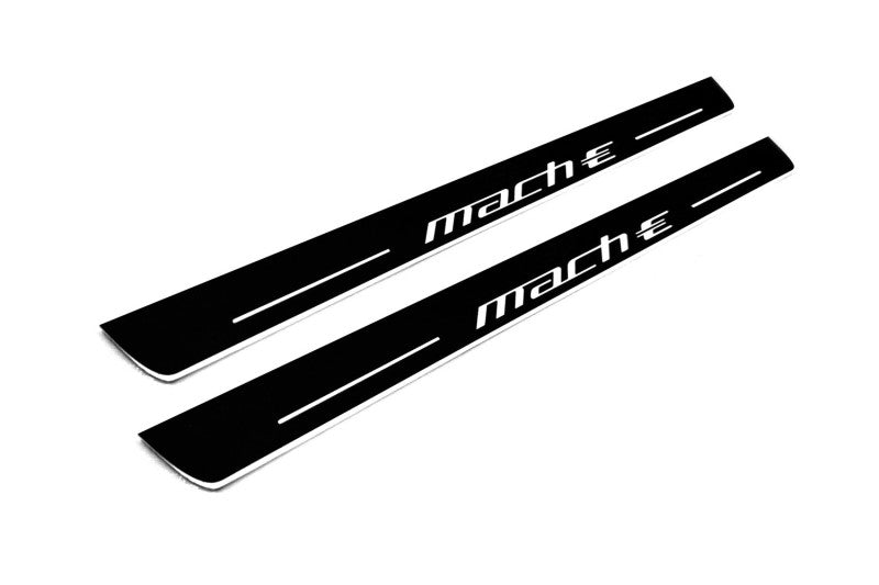 Mustang Mach-E 2020+ LED Door Sills PRO With Logo Mach-E