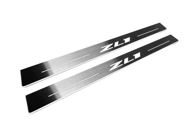 Chevrolet Camaro VI 2016+ Auto Door Sills With Logo ZL1