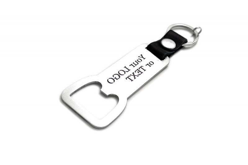 Keychain Bottle Opener with your logo or text - (type MIXT) Var. 2