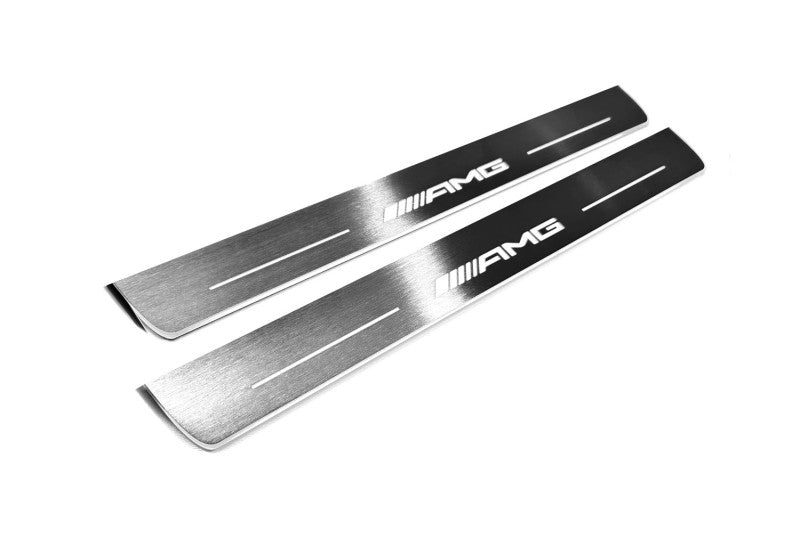 Mercedes G-Class W464 2018+ LED Door Sills PRO With AMG Logo (Copy) Mercedes Led Door Sills opdesign