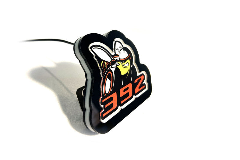 Dodge Illuminated LED Radiator Grille Emblems and Badges with Scatpack + 392 (type 1) logo Dodge Led emblems decoinfabric