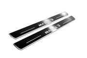 Mazda 3 IV 2019+ Car Door Sill With Logo Mazda 3 Mazda Led Door Sills opdesign