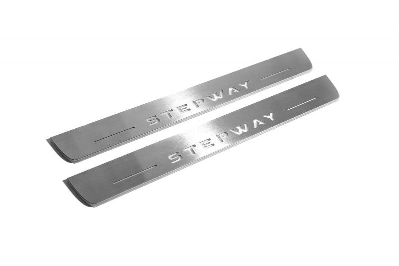 Dacia Sandero Stepway II 2013+ Car Door Sill With Logo Stepway Dacia Led Door Sills opdesign