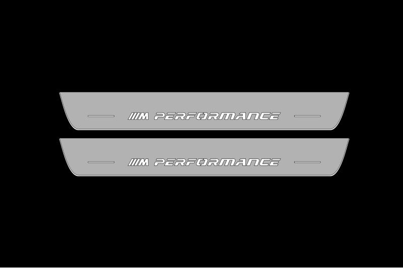 Umbrales de puerta LED BMW 5 E60 con logotipo M Performance