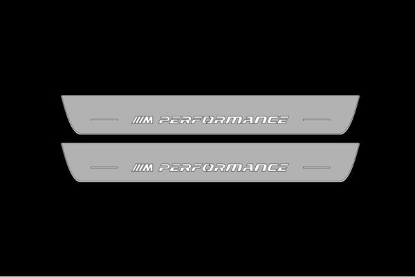 Umbrales de puerta LED BMW 5 E60 con logotipo M Performance