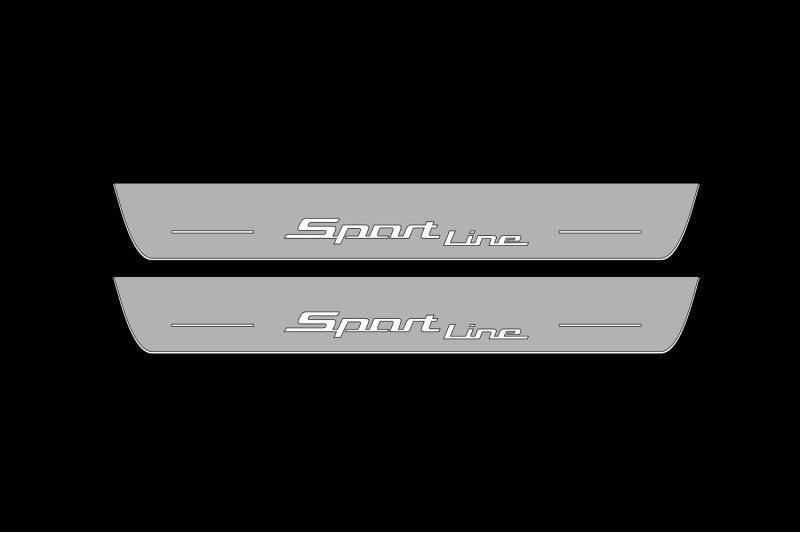 BMW 5 G30 2017-2023 Led Door Sill Pro with Sport Line logo BMW Led Door Sills opdesign