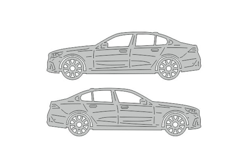 BMW 5 G60 (2023+) Floor Mat Emblem Set – Stainless Steel Badges Car Mats Badges Decoin