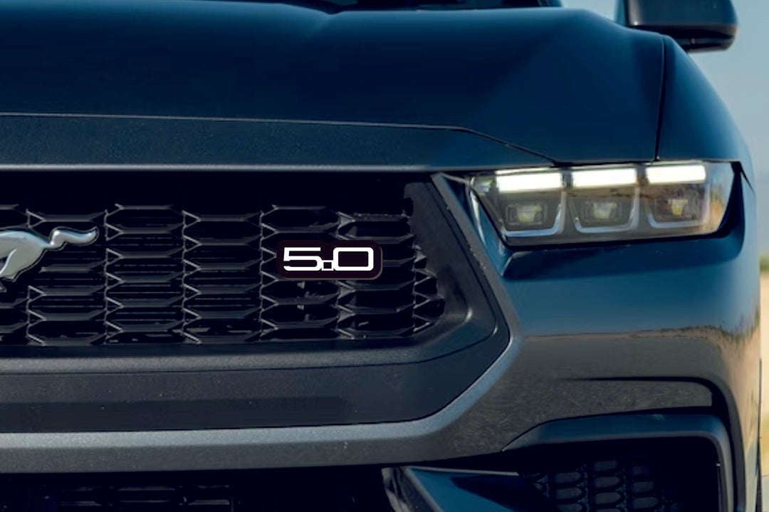 Ford Illuminated LED Radiator Grille Emblems and Badges with Mustang logo Ford Led Emblems decoinfabric