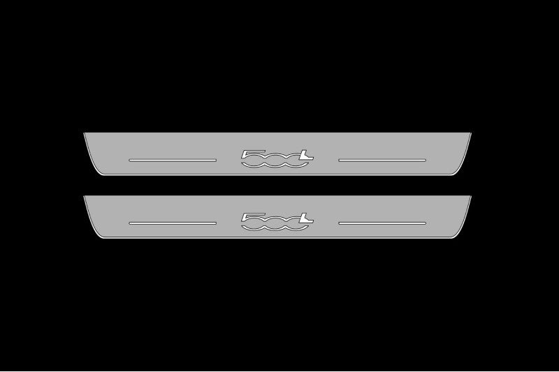 Fiat Fiat 500L 2012+ Led Door Sills With Logo 500L Fiat Led Door Sills opdesign