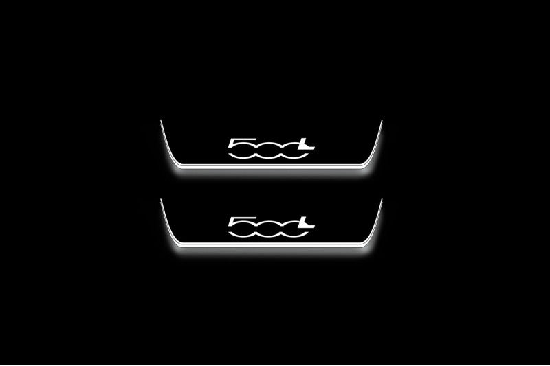 Fiat 500L 2012+ Led Door Sills With Logo 500L