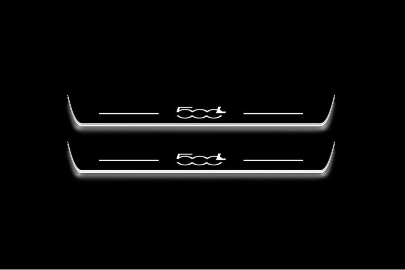 Fiat 500L 2012+ Led Door Sills With Logo 500L