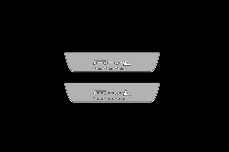 Fiat Fiat 500L 2012+ Led Door Sills With Logo 500L Fiat Led Door Sills opdesign