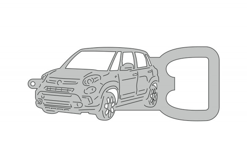 Keychain Bottle Opener for Fiat 500L 2012+ Keychains opdesign