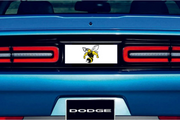 Dodge Challenger trunk rear emblem between tail lights with Super Bee logo Dodge emblems decoinfabric