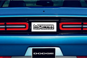 Dodge Challenger trunk rear emblem between tail lights with Mopar Performance logo Dodge emblems decoinfabric