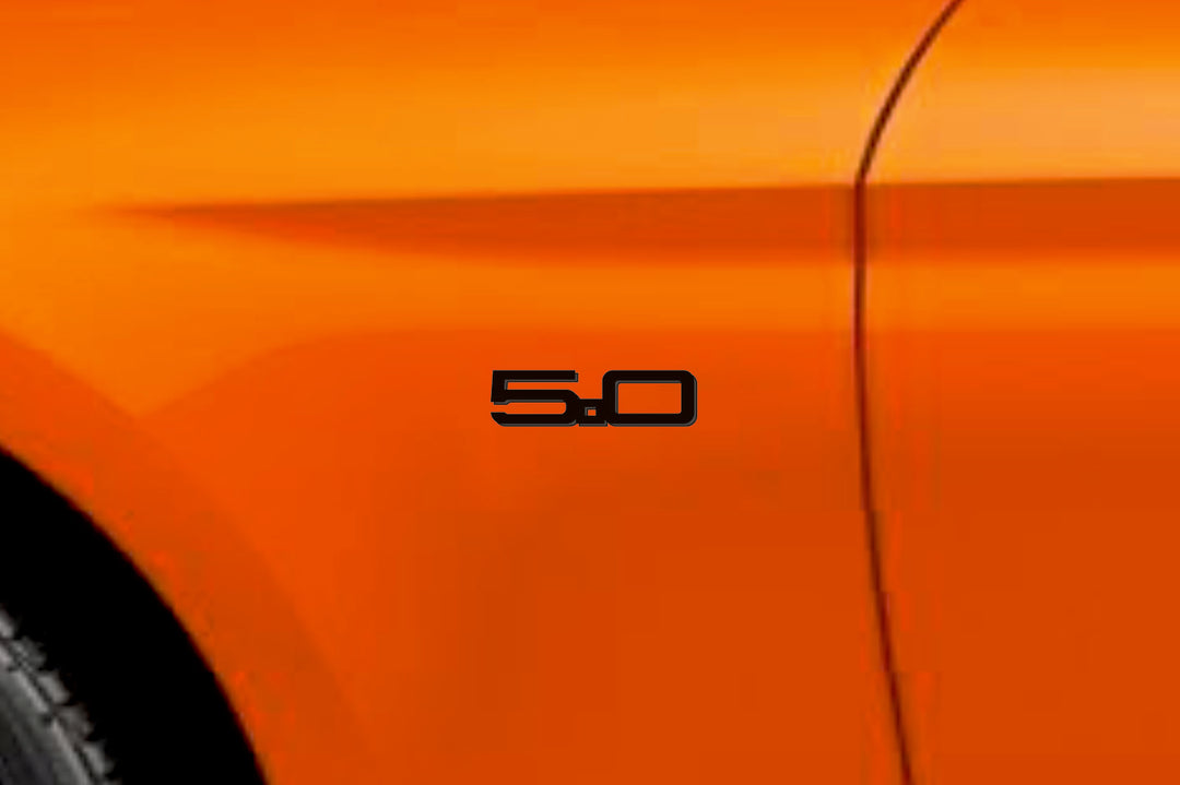Ford emblem for fenders with 5.0 logo (Type Mono) Ford emblems decoinfabric