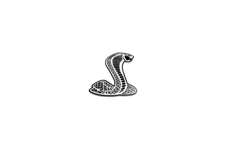 Ford Emblem & Badges set with Mustang Snake logo Ford emblems decoinfabric BLACK WHITE